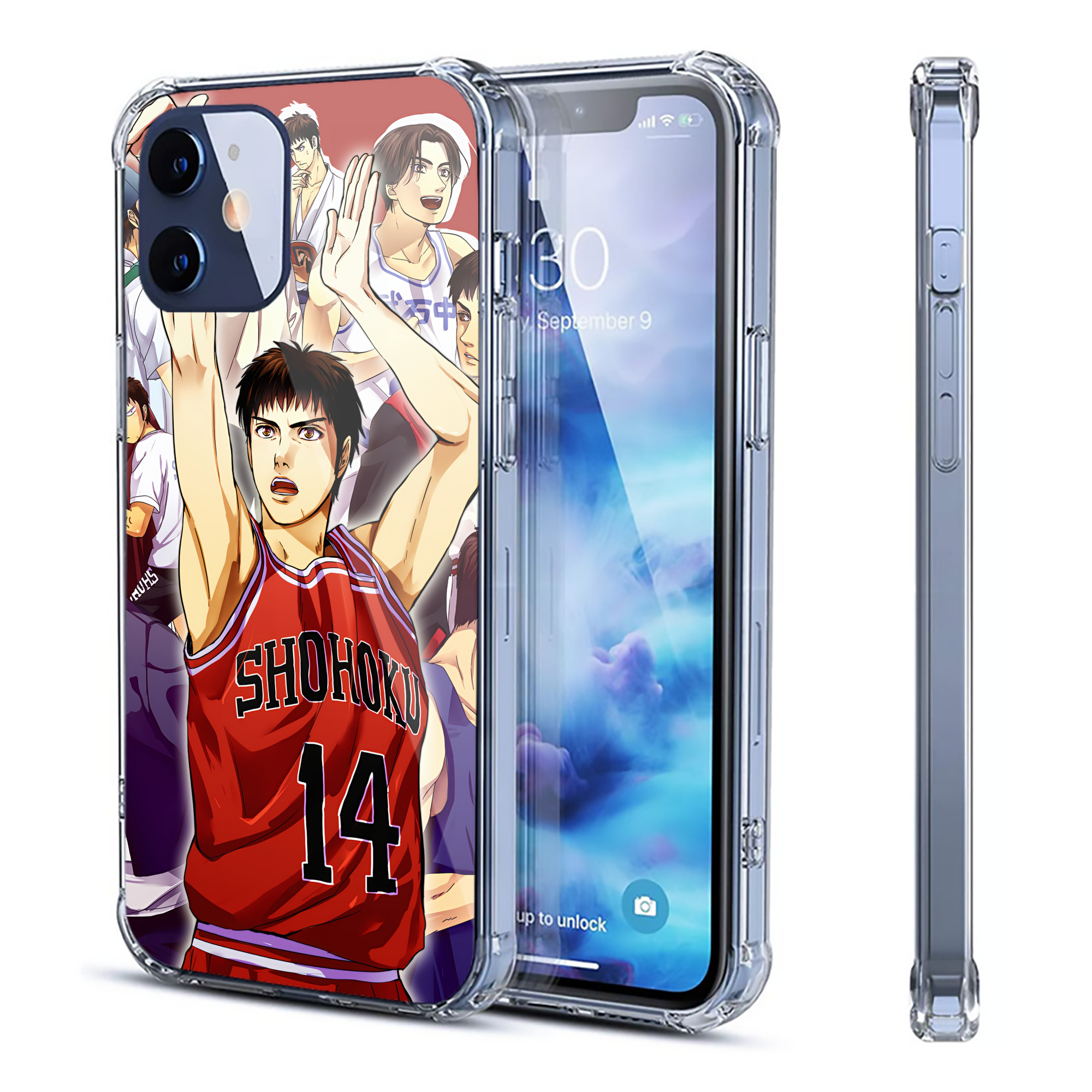 （画像用） SLAM DUNK／スラムダンク 【iPhone 12シリーズ対応】透明スマホケース（クリアソフトケース）